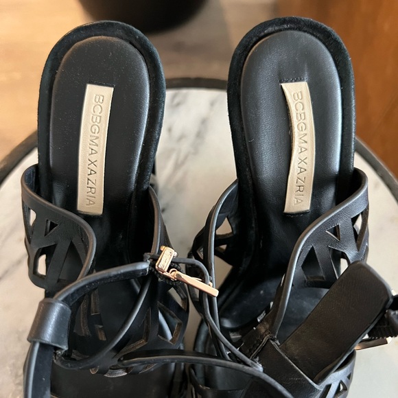 BCBG Black Sato Wedge Sandals - Picture 6 of 6